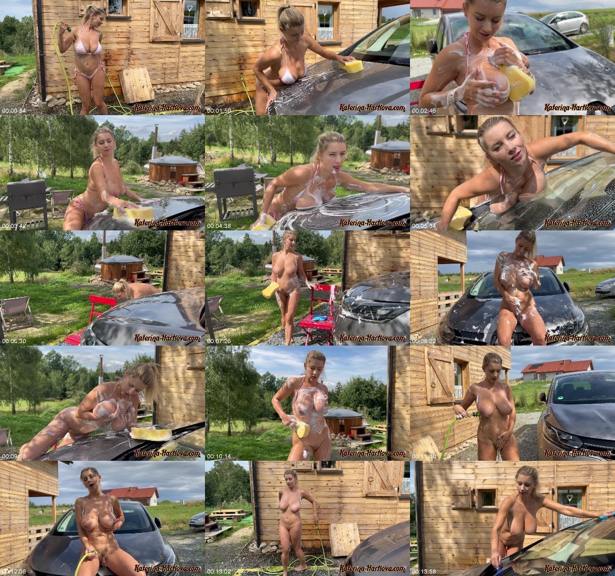 [Katerina-Hartlova] 2024-09-01 Washes Car In Bikini And Naked Play With Water Foam And Pushing My Tits To Glass And More More FullHD MP4-LEWD 2