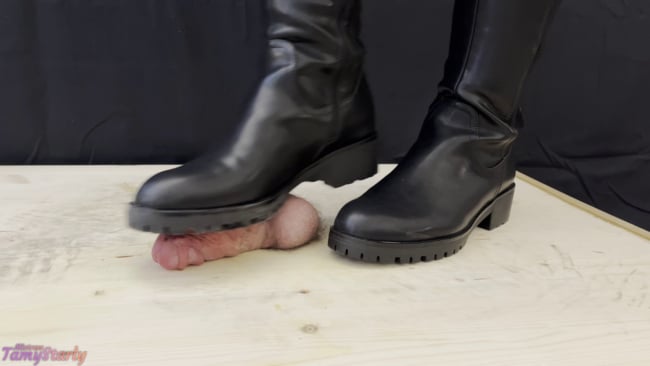 Tamystarly Cbt And Bootjobs - Hard Bootjob In Riding Boots 2 Povs With Tamystarly Ballbusting Cbt Trampling Femdom Shoejob Crush Ball Stomping Foot Fetish Domination Footjob 2