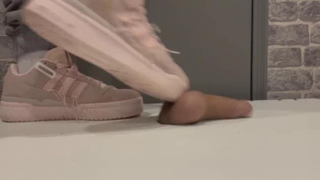 Trampling In Pink Sneakers 1