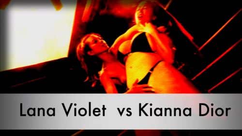 Lana Violet And Kianna Dior Wrestling 1