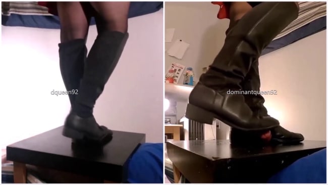 Amateur Cock Crushing Bootjob 6 1