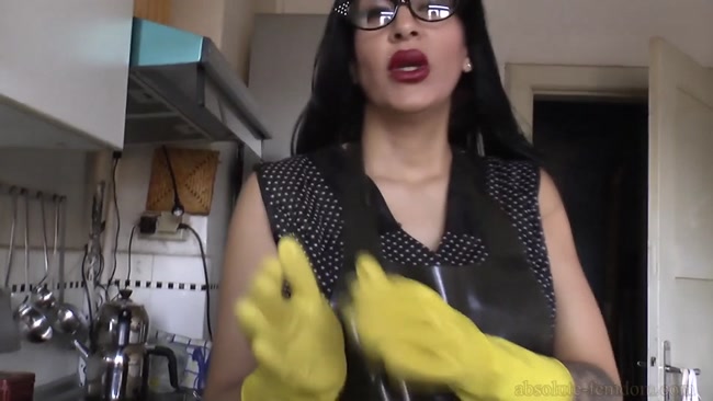 Ballbustingfemdomabsolute Femdom - Dish Washing And Handjob 8