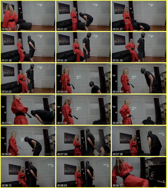 Femdom And Karate Stories - Red Dress Black Belt Karate Ballbuster 4