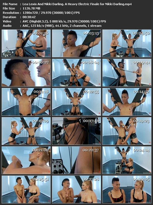 Lea Lexis And Nikki Darling. A Heavy Electric Finale For Nikki Darling 3