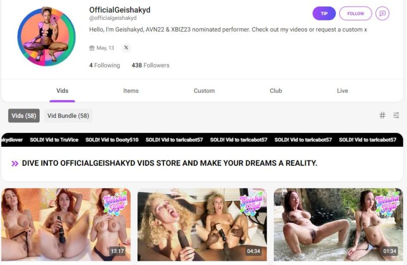 Official Geishakyd - MANYVIDS - Siterip - K2S [66 CLIPS / 71.2 GB] 14