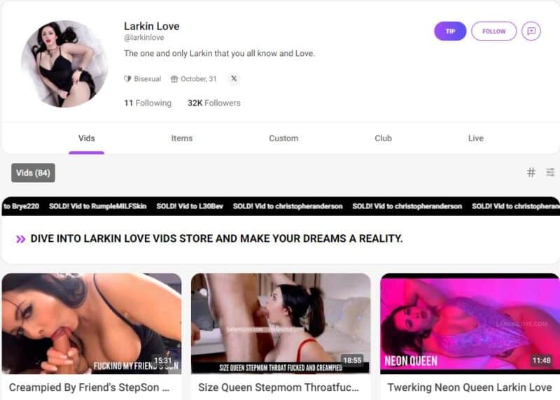 Larkin Love leaked manyvids Siterip 1