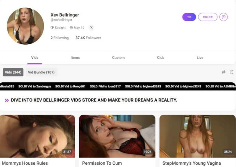 Xev Bellringer leaked manyvids Siterip 2