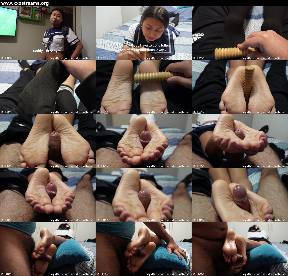 World Of Foot Fetish - Step-Father'S Day - Step Daughter Gives A Perfect Unaware Footjob 3
