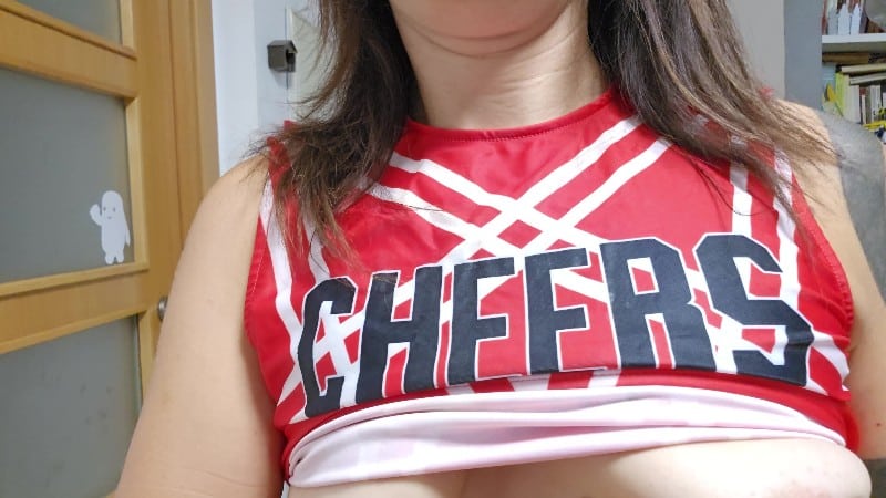 YourSweetPoison Daddy's Cheerleader beggs you cum 10