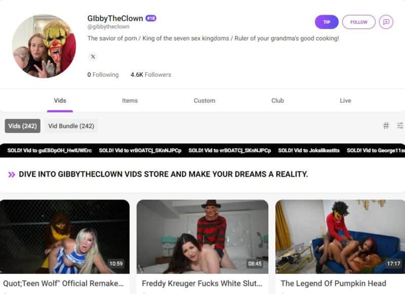 GIbbyTheClown leaked manyvids Siterip [199 VIDEO / 358 GB] 22