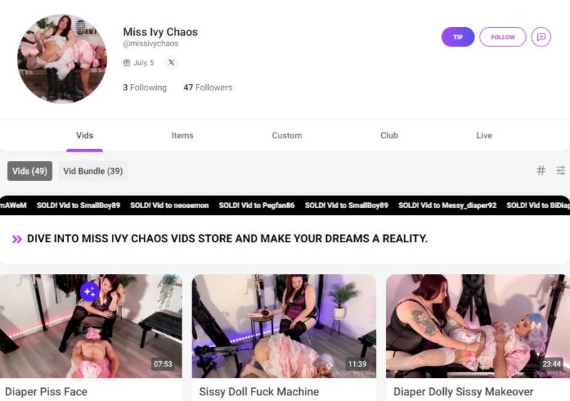 Miss Ivy Chaos leaked manyvids Siterip 19