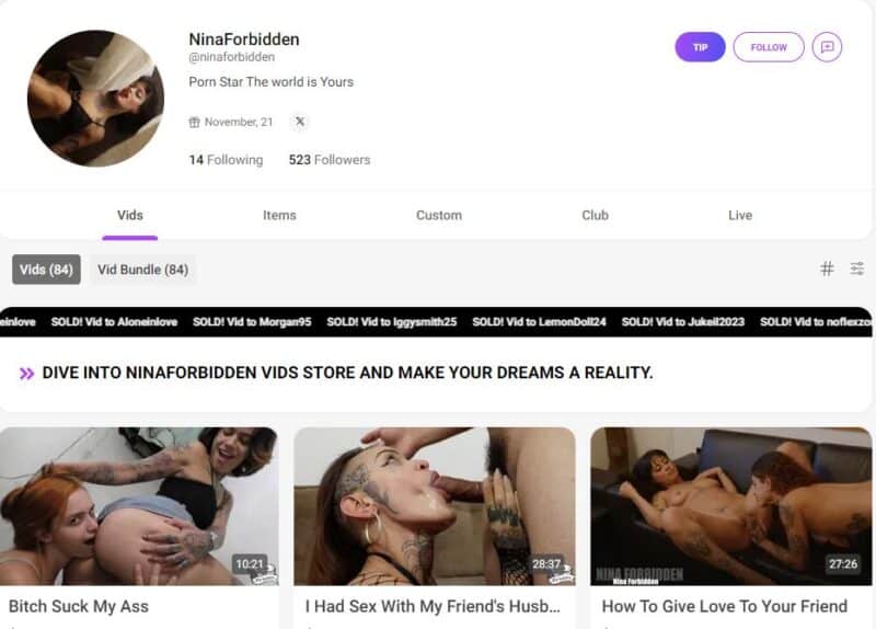 NinaForbidden leaked manyvids Siterip 1