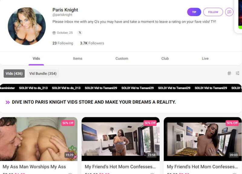 Paris Knight leaked manyvids Siterip 7