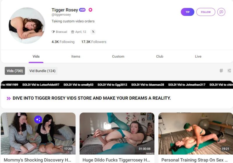 tigger rosey leaked manyvids Siterip 21