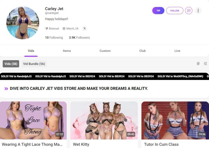 carley jet leaked manyvids Siterip 1