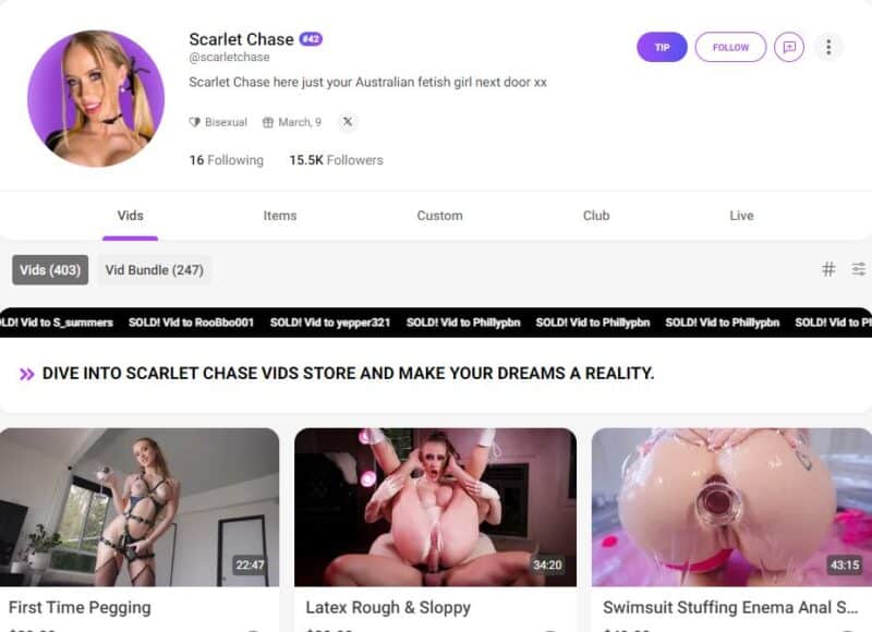 Scarlet Chase leaked manyvids Siterip [189 VIDEO] 1