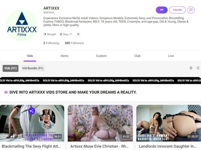 ARTIXXX leaked manyvids Siterip [64 VIDEO] 1