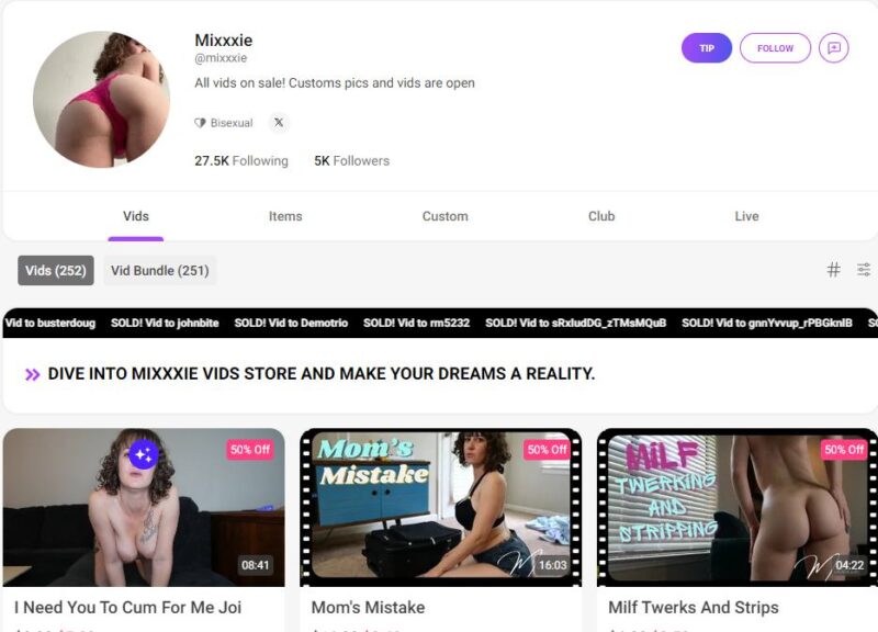 Mixxxie leaked manyvids Siterip Ubiq [251 VIDEO] 24