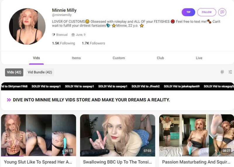 Minnie Milly leaked manyvids Siterip Ubiq [57 VIDEO] 2