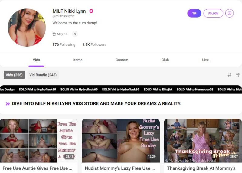 MILF Nikki Lynn leaked manyvids Siterip Ubiq [98 VIDEO] 1