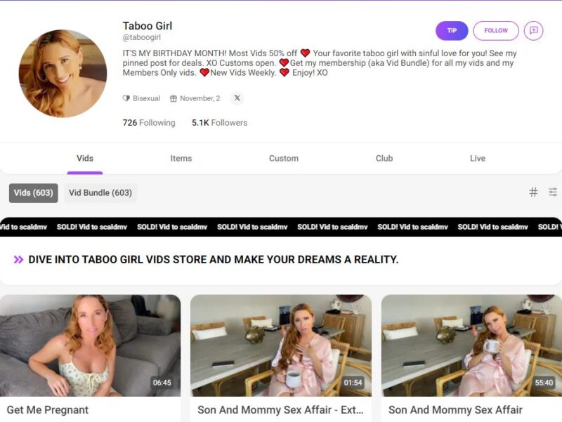 Taboo Girl leaked manyvids Siterip Ubiq [415 VIDEO] 11