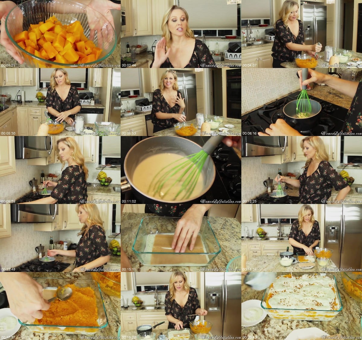 WomenByJuliAnn 16 03 10 Butternut Squash Lasagna FullHD 2