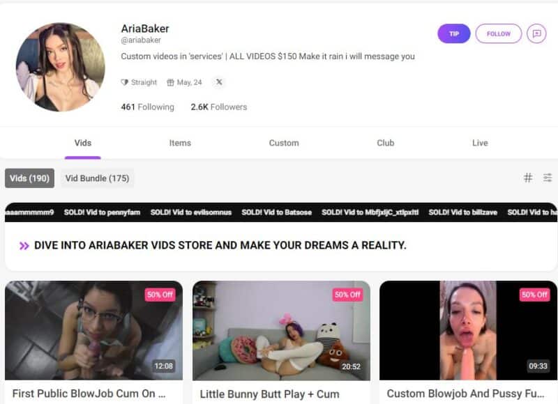 AriaBaker leaked manyvids Siterip Ubiq [150 VIDEO] 9