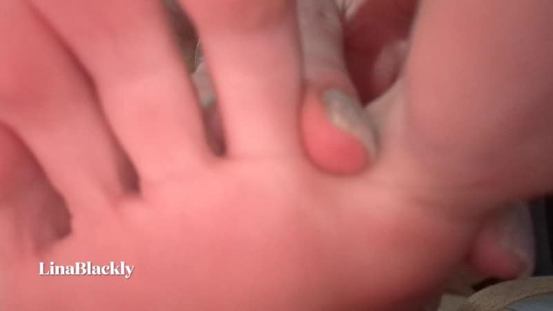 LinaBlackly - Tiny Neighbor Is Foot Admirer - Almost Gets Crushed 2