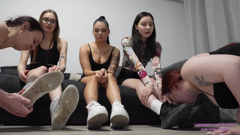 SERVANTS FOR GIRLS - Alsu, Dori And Rachel - Stinky Sweat After Workout For Two Sluts 25