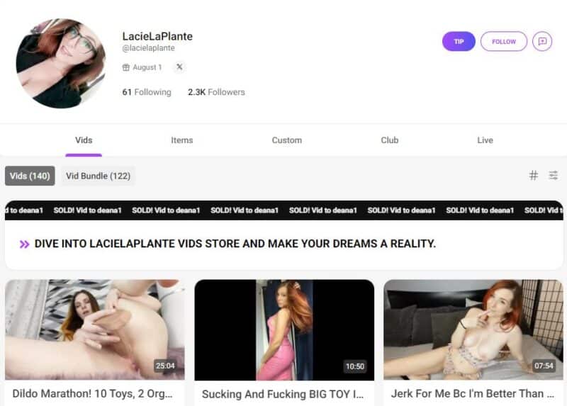 LacieLaPlante leaked manyvids Siterip Ubiq [44 VIDEO] 1