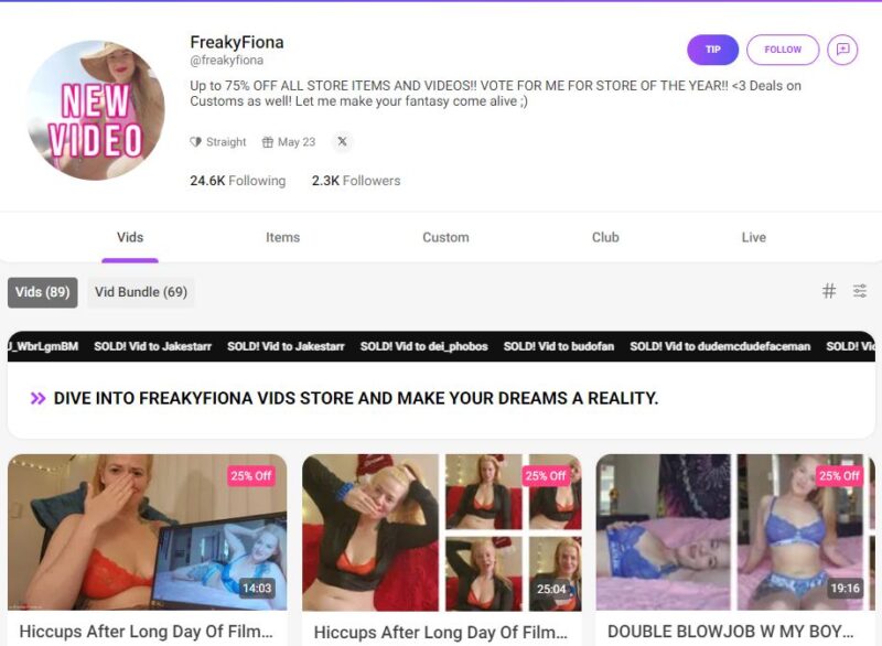 FreakyFiona leaked manyvids Siterip K2S [61 VIDEO / 55.7 GB] 13