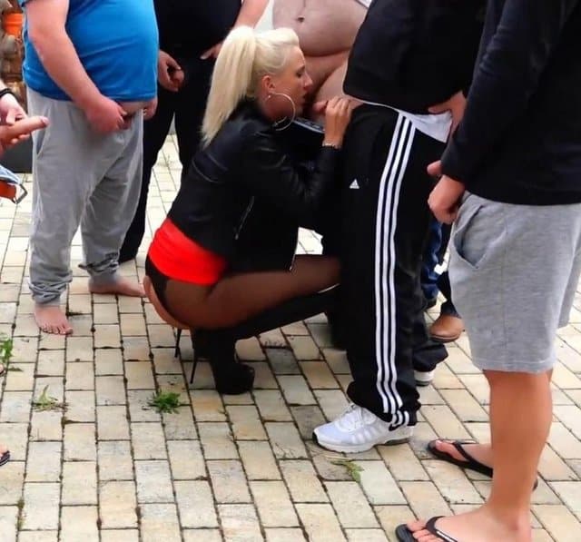 German Public Bukkake 13