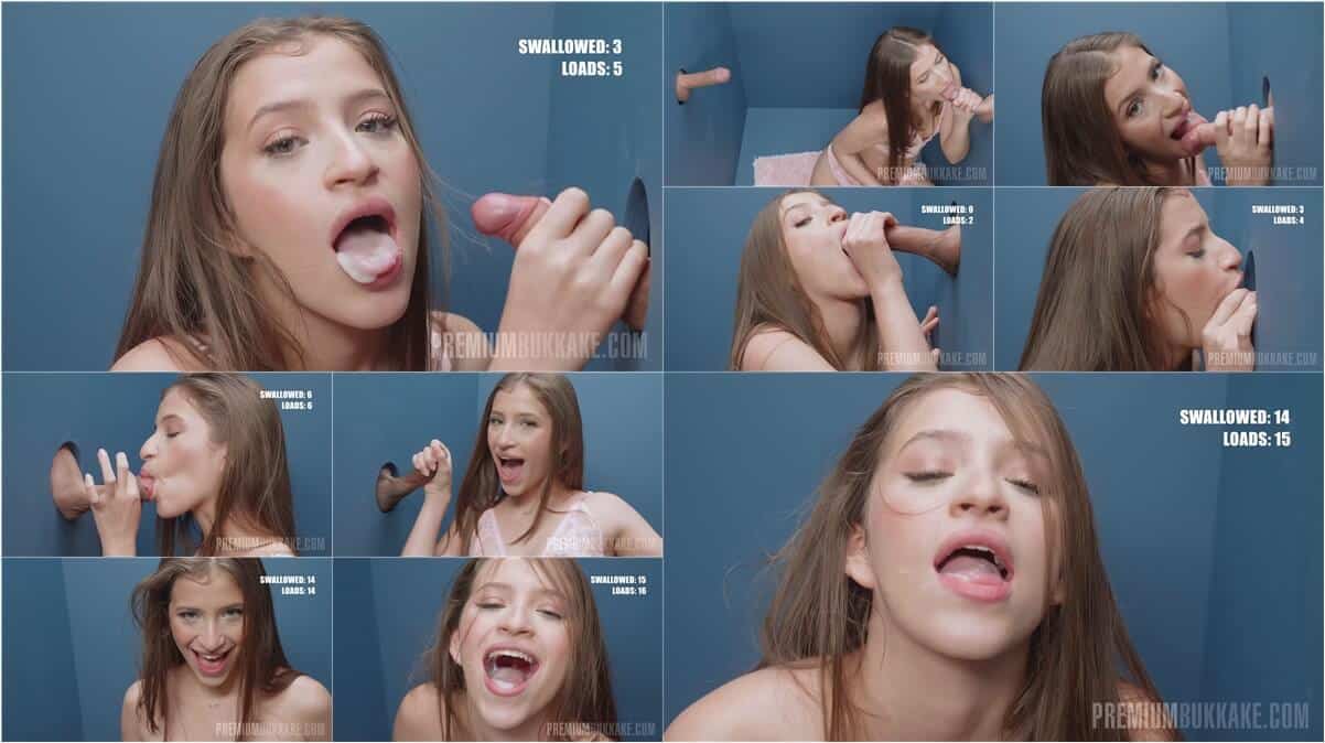 Sofia Smithx, Bukkake, Sperm, Swallow, Cum, Gloryhole 23