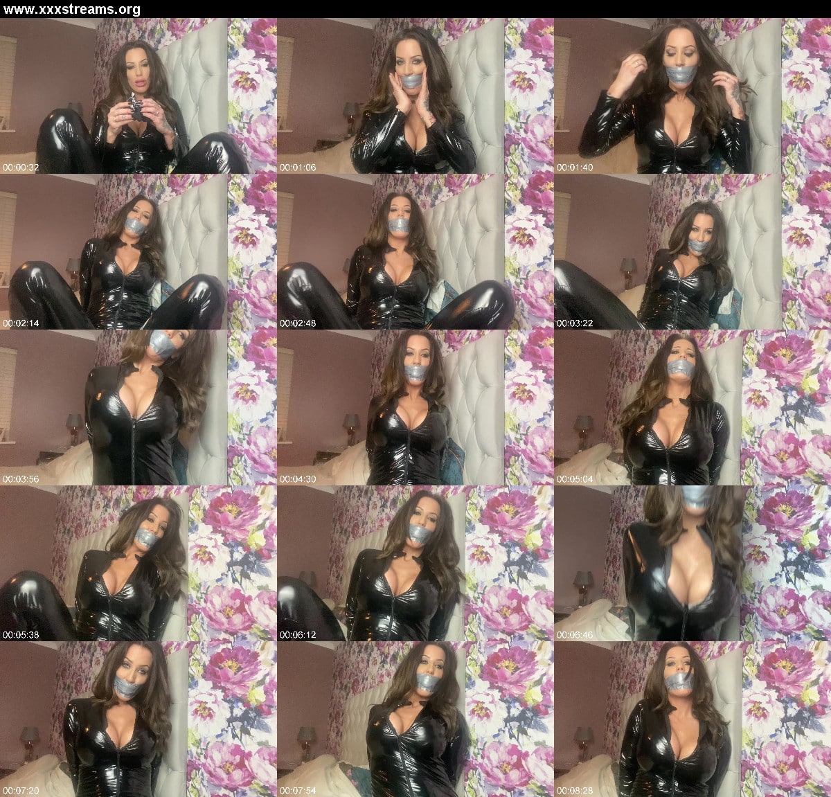 Charlie Monaco - Pov Sex With A Tight Tapegagged Monaco In A Pvc Cleavage Catsuit 3