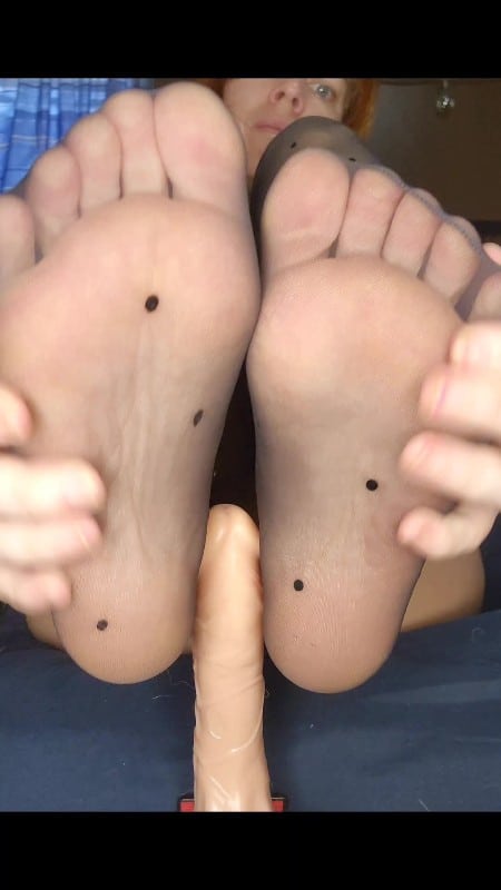 KittyUV - Nylons Feet Stroking Your Cock - ManyVids 10