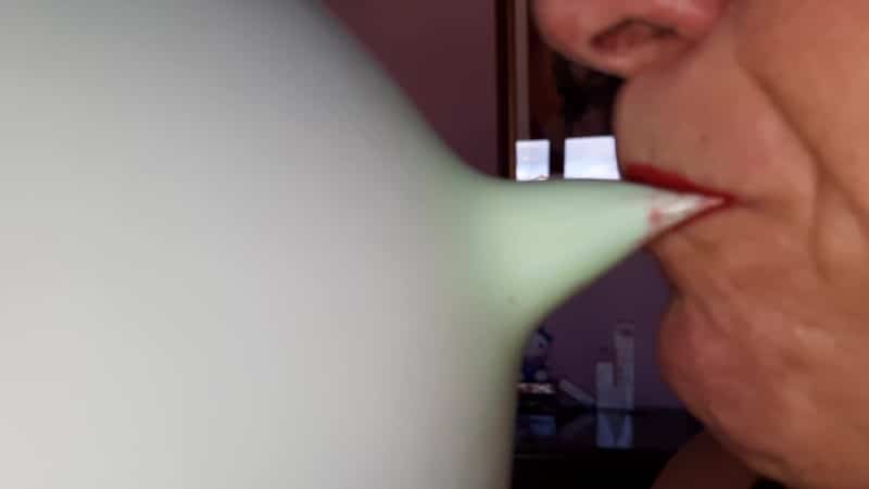 Lady Silvia 79 - Transparent Dressing Gown, Underwear And A Large Inflatable Balloon 1