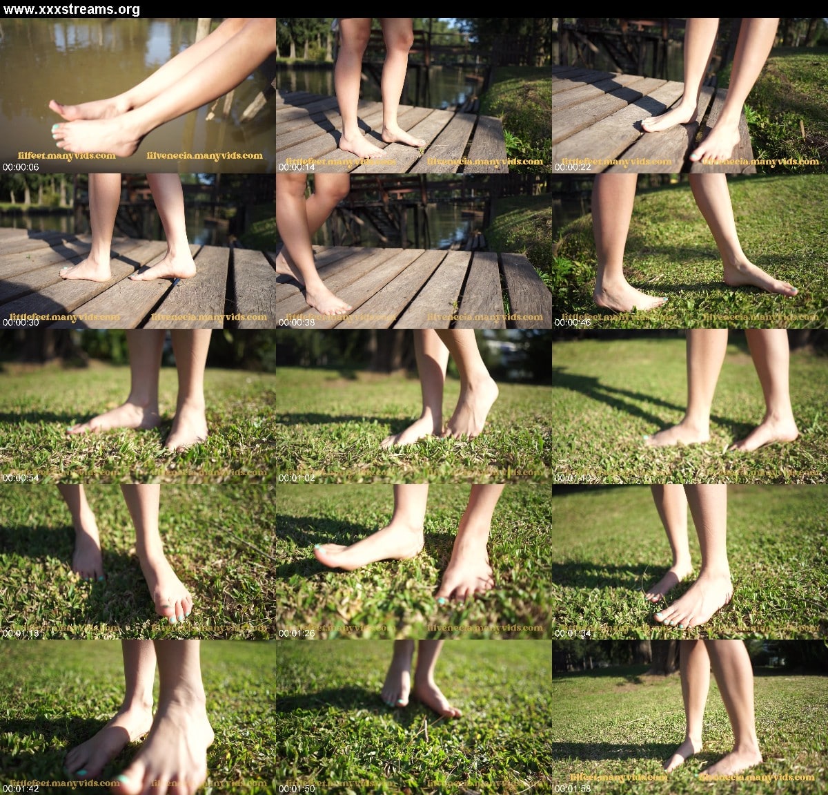 Little Feet - Barefoot On The Grass Close The River - ManyVids 3