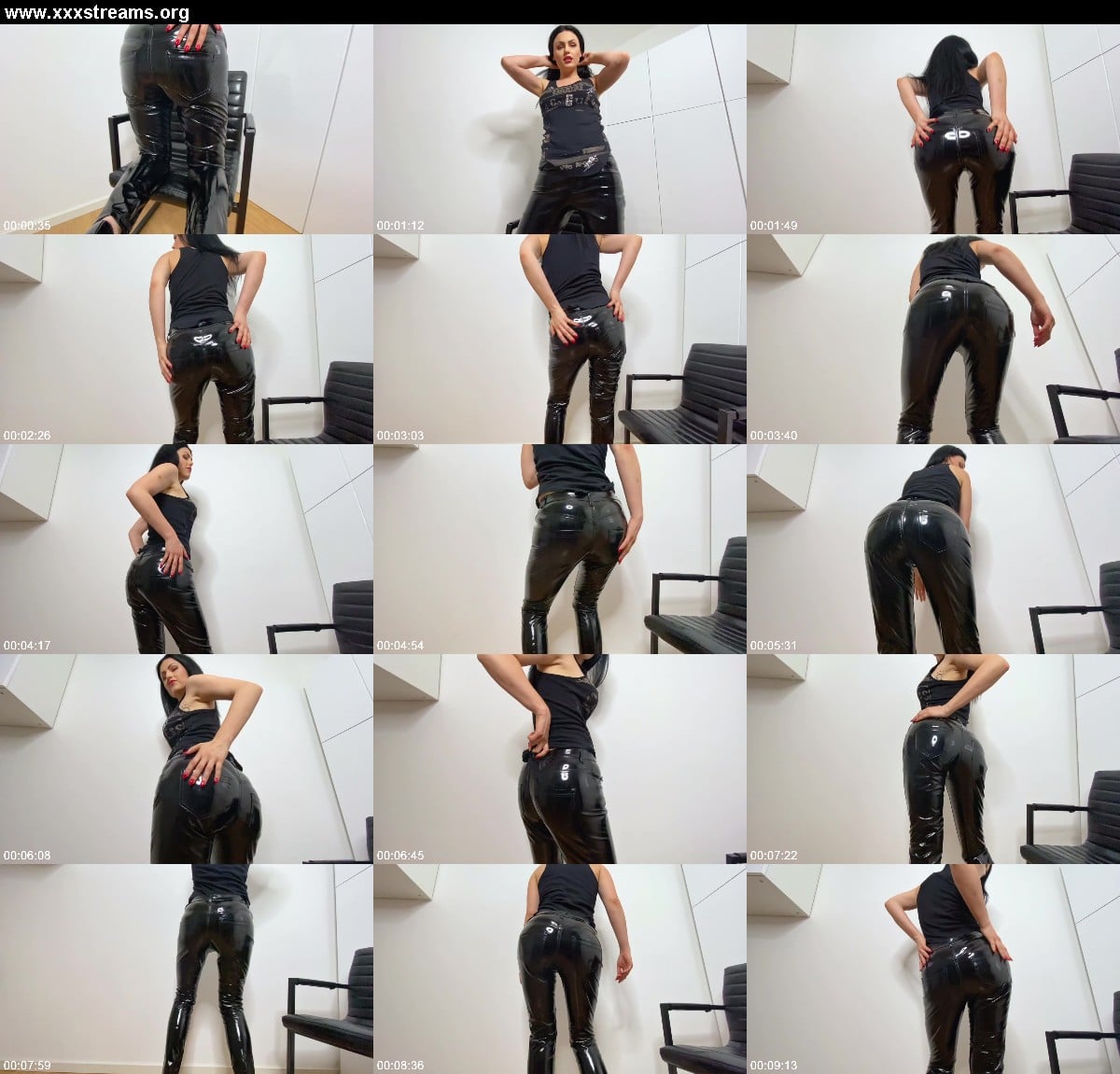 Mistress Blackdiamoond - Pvc Jeans Jerk Off Instruction 3