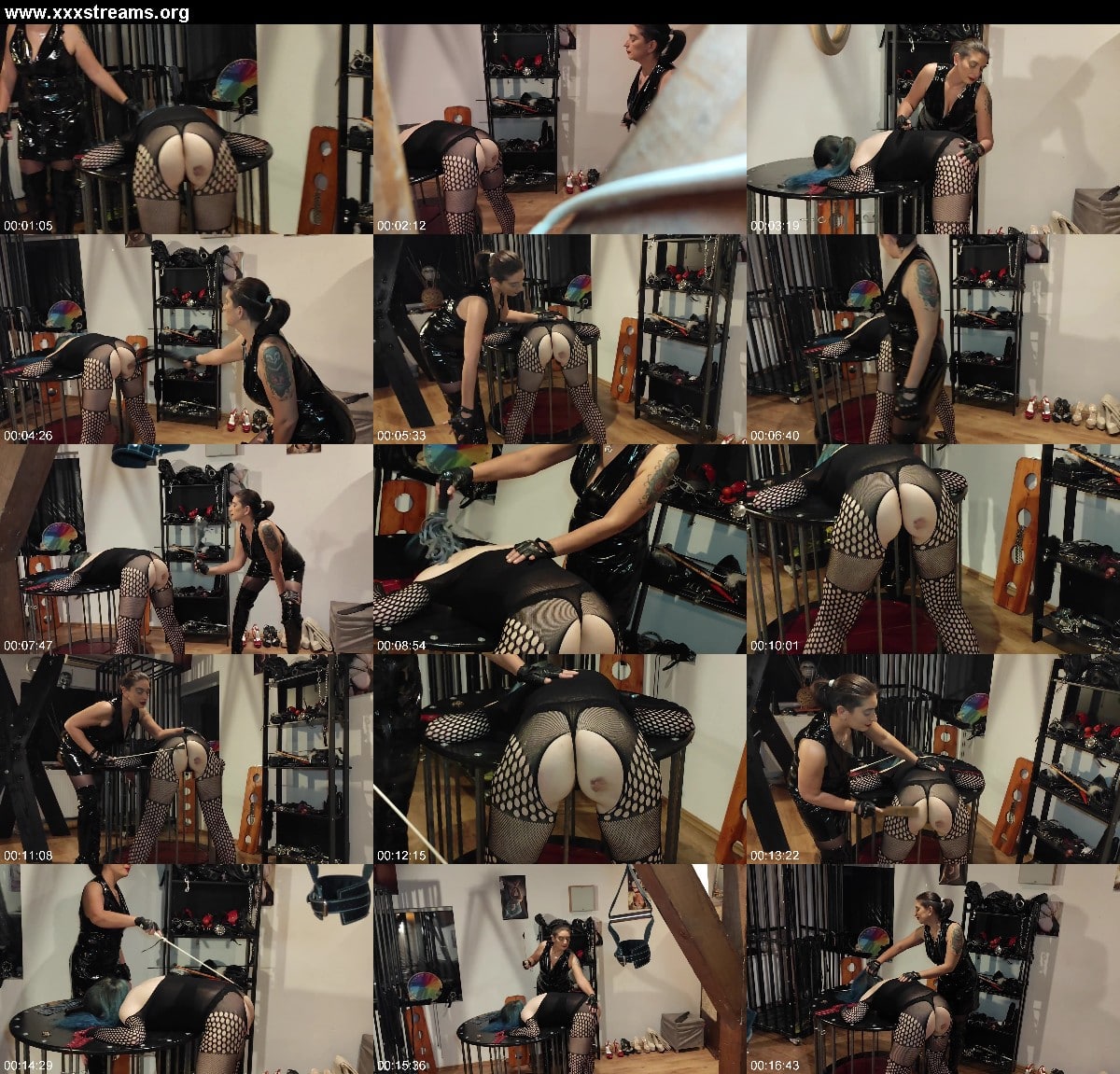 Mistress Roberta - Mistress Roberta, Ciela Celestra - Whipping And Teasing On Cage 3