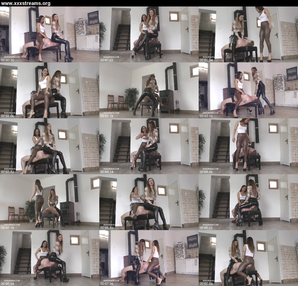 Sadurnus - Mistresses Tatjana And Nomi Have Fun With The Slave's Face 3