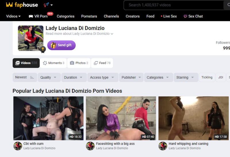 Lady Luciana Di Domizio leaked FapHouse Siterip Ubiq [233 VIDEO / 46.7 GB] 26