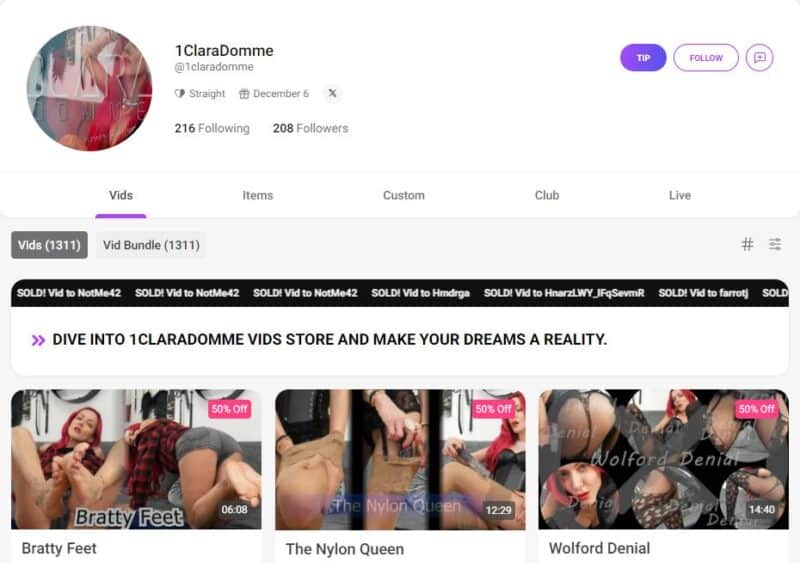 ClaraDomme leaked manyvids Siterip Ubiq [406 VIDEO / 168 GB] 6