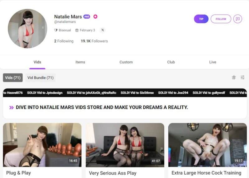 Natalie Mars leaked manyvids Siterip Ubiq [74 VIDEO / 121 GB] 1