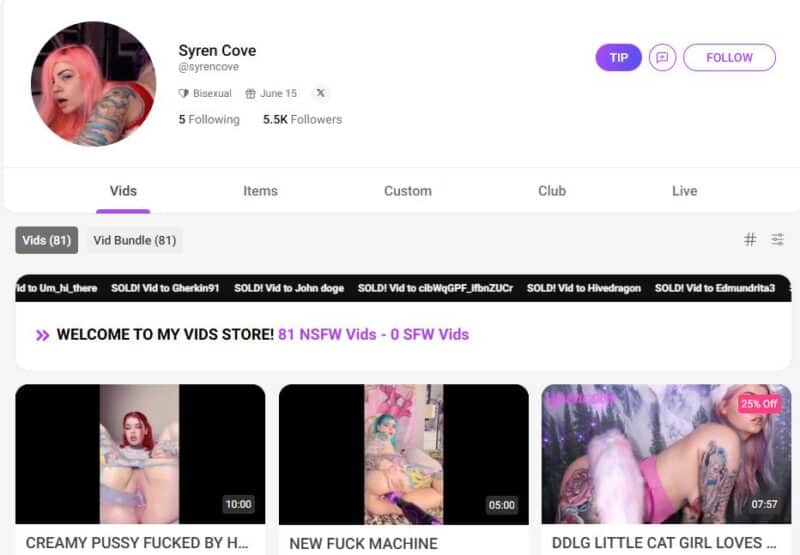 Syren Cove leaked manyvids Siterip Ubiq [71 VIDEO] 7