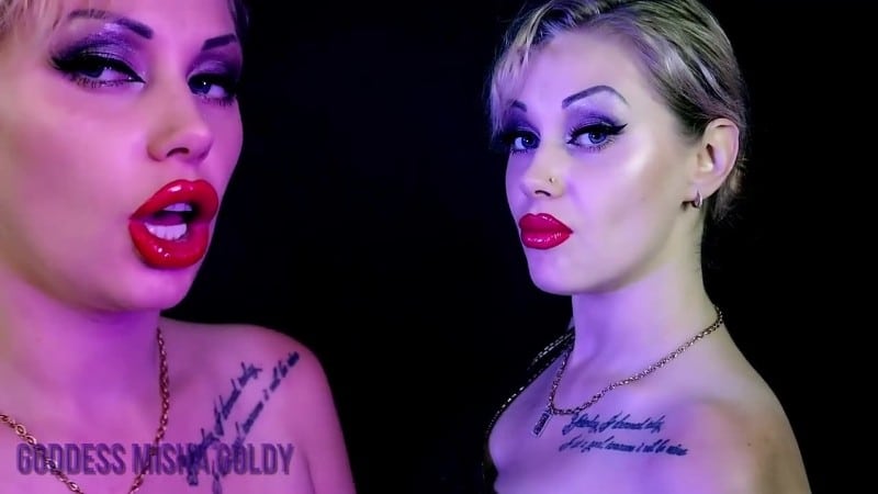 Goddess Misha Goldy 2 pairs of seductive lips Double power of attraction 14