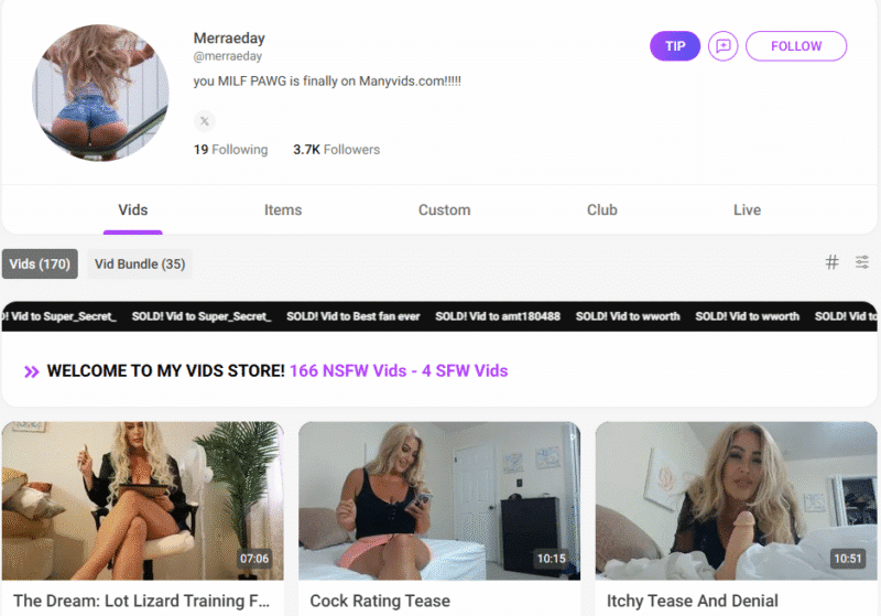 Merraeday unlocked manyvids Siterip Ubiq [60 VIDEO] 1