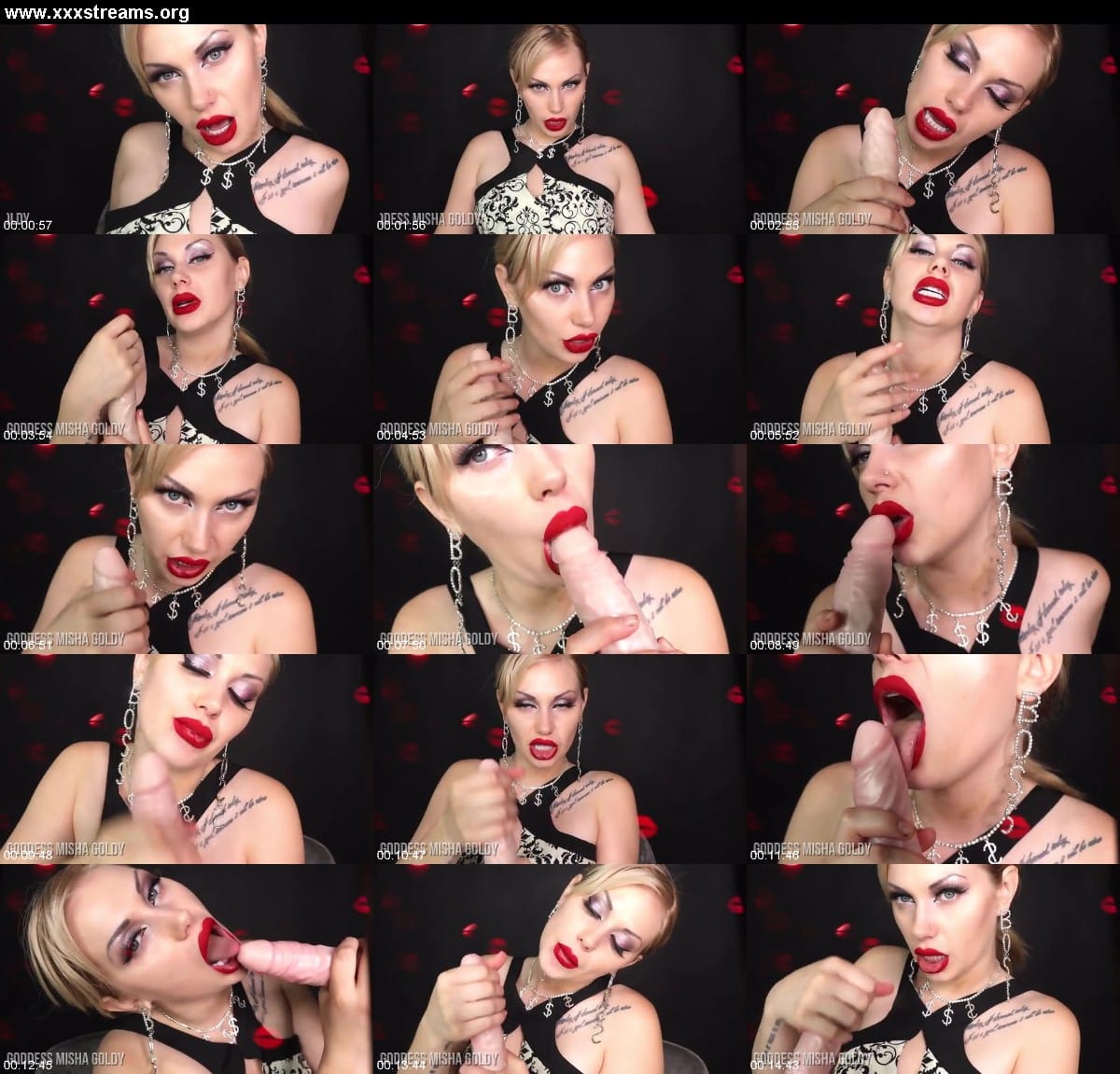 Goddess Misha Goldy Addictive JOI game Stroke while I am stroking hands off when I am licking and ki 3