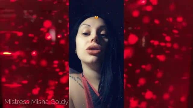 Goddess Misha Goldy App session recording Spin the wheel get humiliation tasks 6