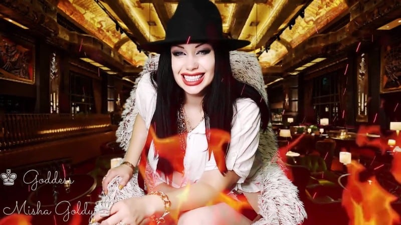 Goddess Misha Goldy Be my clown Suck a cock for me even if you are straight Entertain me 1