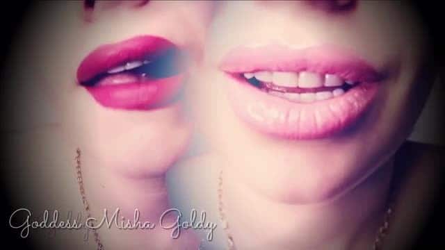 Goddess Misha Goldy Become mesmerized by my lips My lipstick covered lips are all that you need 2